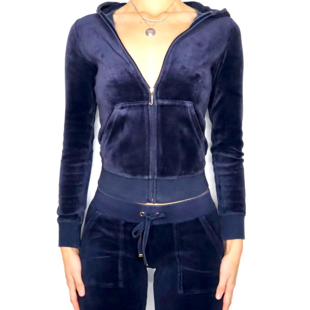 Vintage Navy Juicy Couture Tracksuit (L)